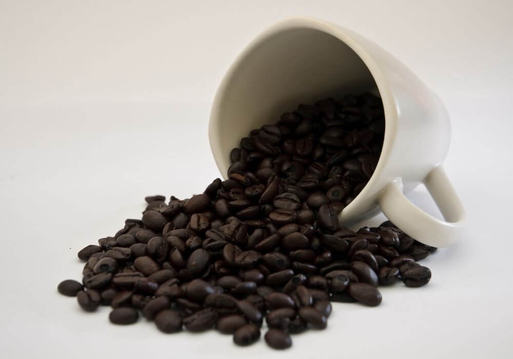 تحميص القهوة والكافيين